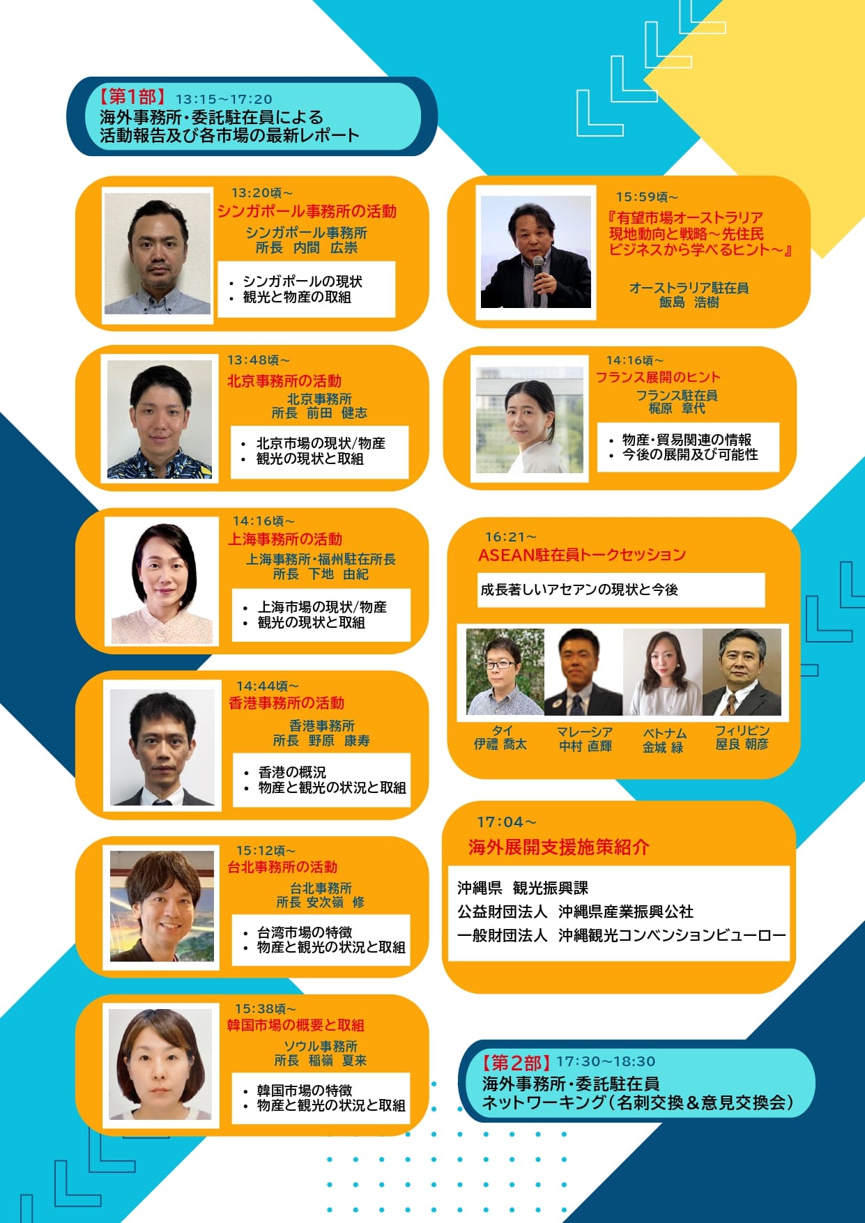 沖縄県海外事務所・委託駐在員 活動報告会・市場別セミナー